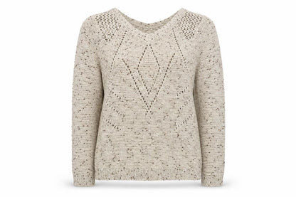 Womens UK Size 10 George Beige Pullover Jumper