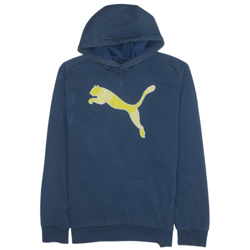 Mens UK Size L PUMA Blue Pullover Hoodie