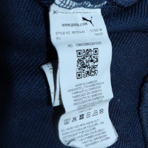 Mens UK Size L PUMA Blue Pullover Hoodie