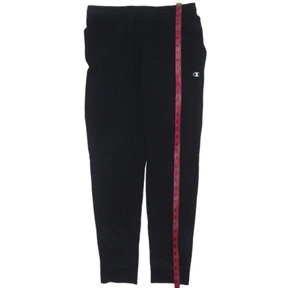 Mens UK Size M Champion Regular Fit Jogger Black Trousers