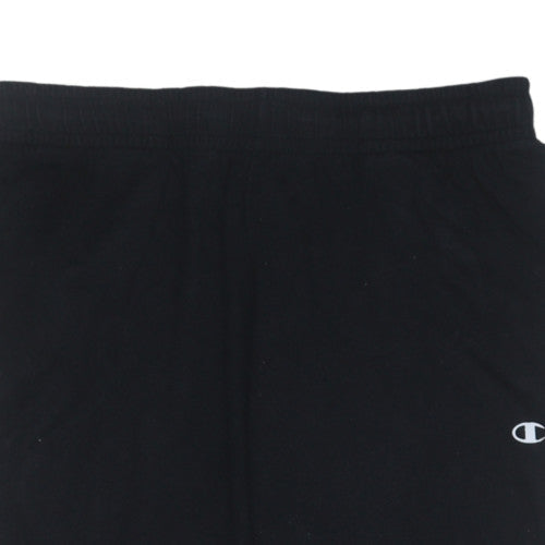 Mens UK Size M Champion Regular Fit Jogger Black Trousers
