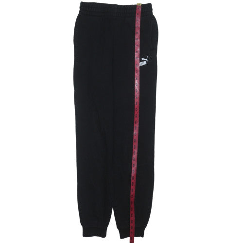 Boys UK Size 13-14 Years PUMA Regular Fit Jogger Black Trousers