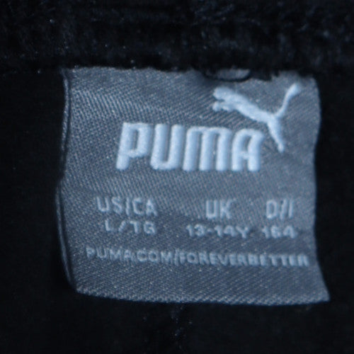 Boys UK Size 13-14 Years PUMA Regular Fit Jogger Black Trousers