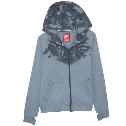 Mens UK Size M Nike Grey Full Zip Hoodie