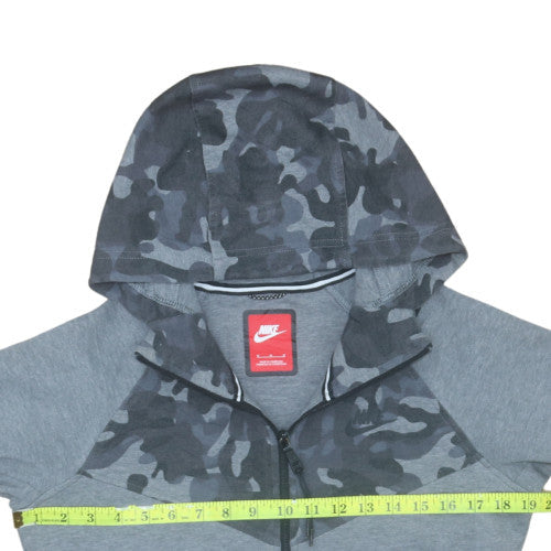 Mens UK Size M Nike Grey Full Zip Hoodie
