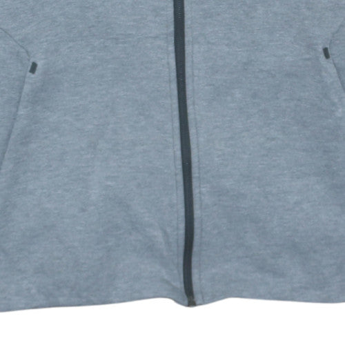 Mens UK Size M Nike Grey Full Zip Hoodie