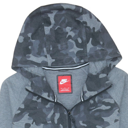 Mens UK Size M Nike Grey Full Zip Hoodie