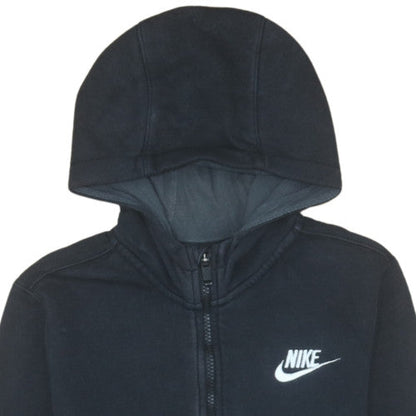 Nike Boys Black Full Zip Hoodie L (147-158cm) Fleece Sweatshirt