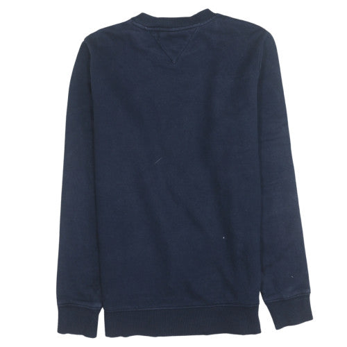 Mens UK Size S Tommy Jeans Blue Pullover Sweatshirt