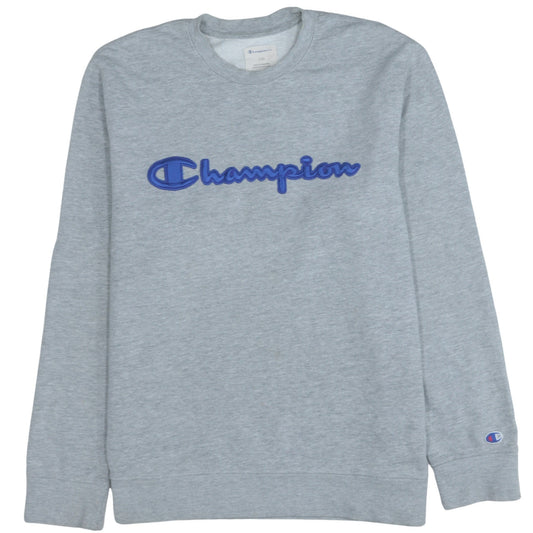 Mens UK Size L Champion Grey Pullover Sweatshirt