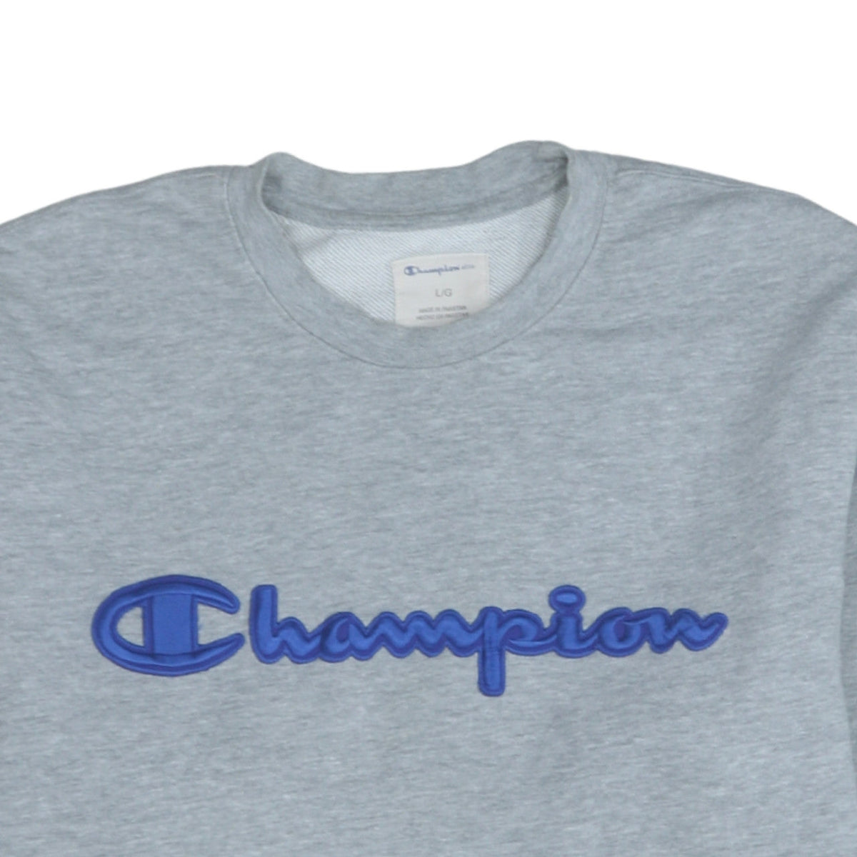 Mens UK Size L Champion Grey Pullover Sweatshirt