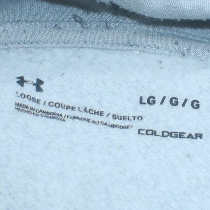 Mens UK Size L Under armour Grey Pullover Hoodie