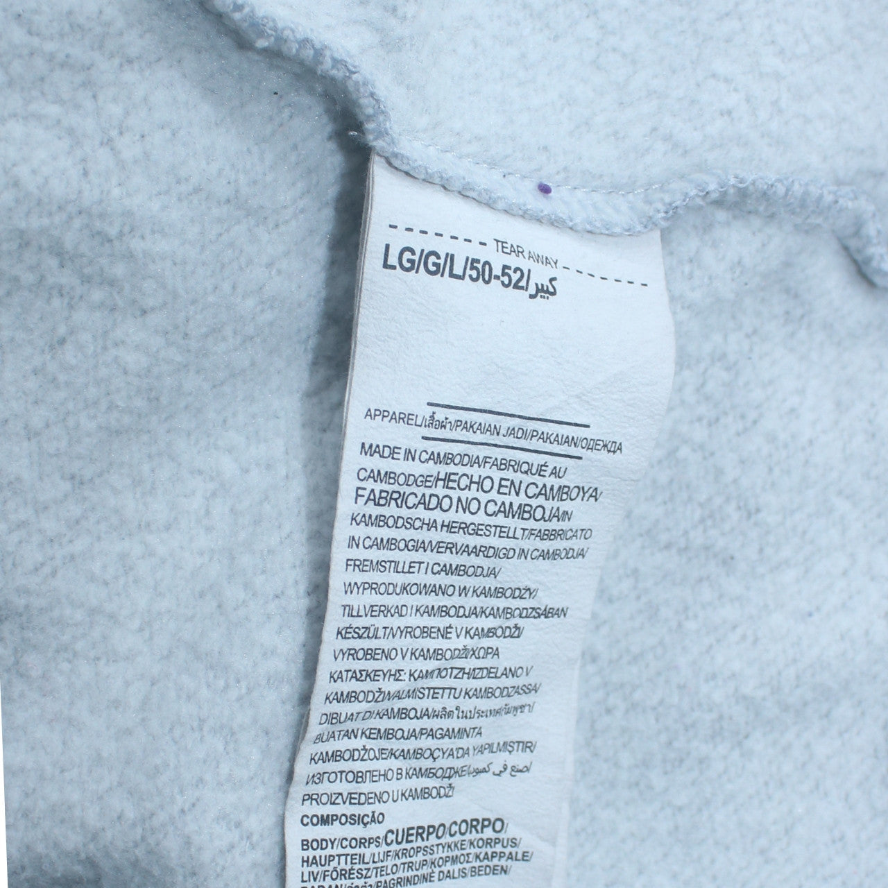 Mens UK Size L Under armour Grey Pullover Hoodie