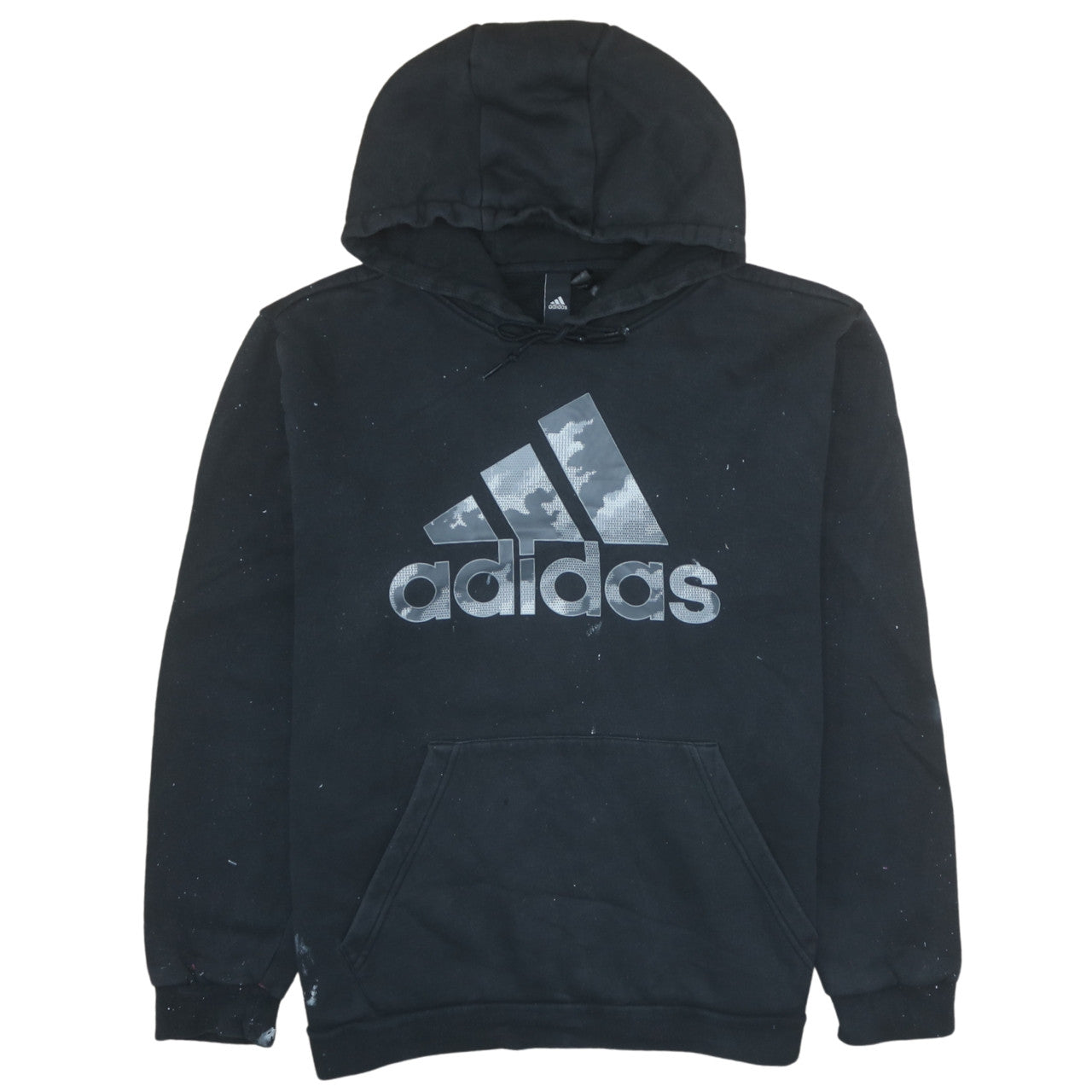 Mens UK Size L adidas Black Pullover Hoodie