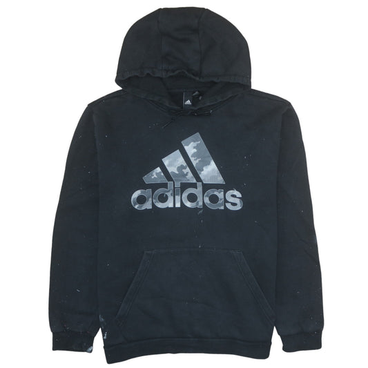 Mens UK Size L adidas Black Pullover Hoodie