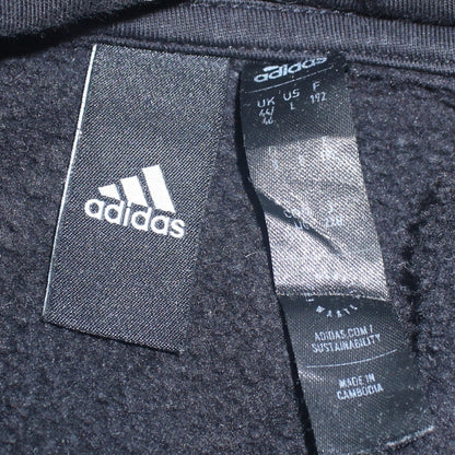 Mens UK Size L adidas Black Pullover Hoodie