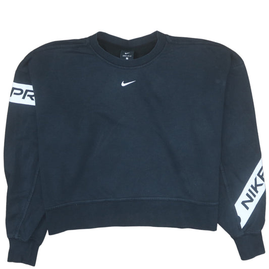 Womens UK Size S Nike Black Pullover Sweatshirt
