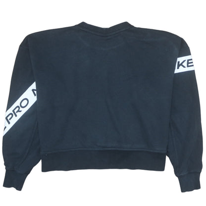 Womens UK Size S Nike Black Pullover Sweatshirt