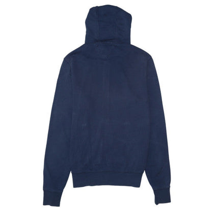 Mens UK Size M Tommy Hilfiger Blue Full Zip Hoodie