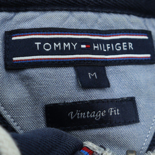 Mens UK Size M Tommy Hilfiger Blue Full Zip Hoodie