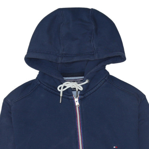 Mens UK Size M Tommy Hilfiger Blue Full Zip Hoodie