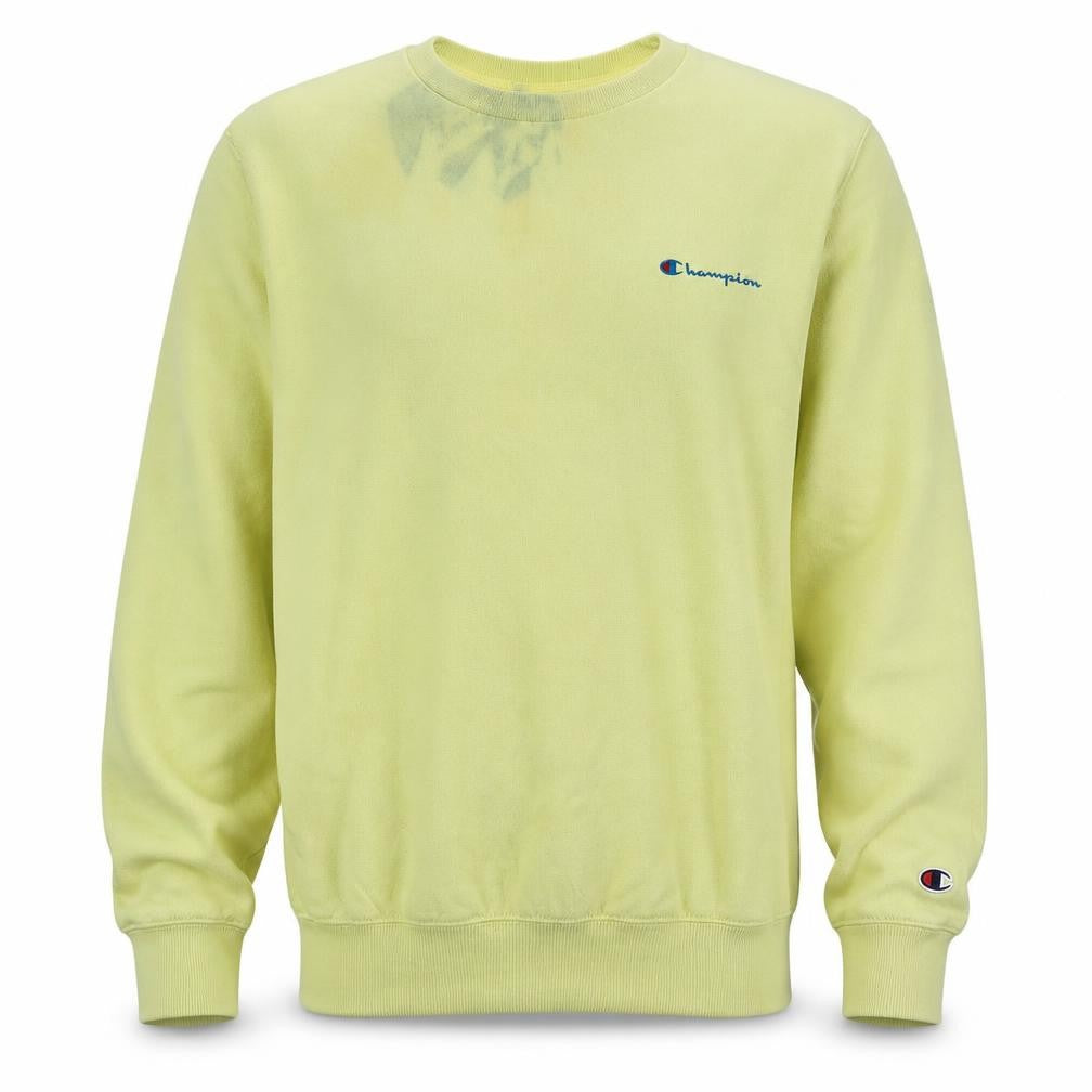 Mens UK Size S Champion Yellow Pullover Sweatshirt