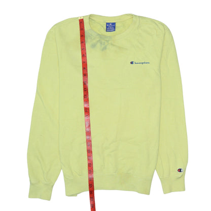 Mens UK Size S Champion Yellow Pullover Sweatshirt