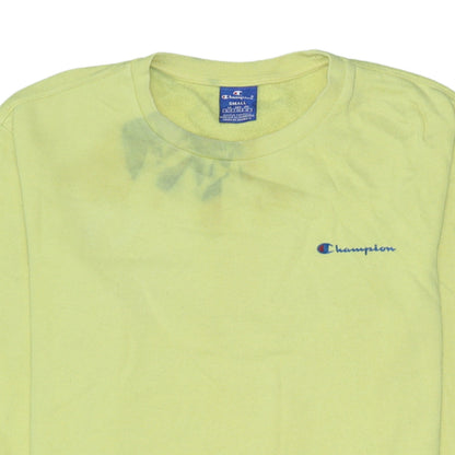 Mens UK Size S Champion Yellow Pullover Sweatshirt