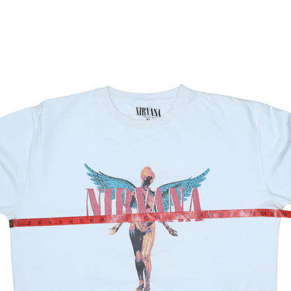 Womens UK Size XL Nirvana White Pullover Sweatshirt