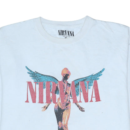 Womens UK Size XL Nirvana White Pullover Sweatshirt