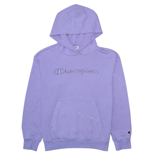Womens UK Size M Champion Purple Pullover Hoodie