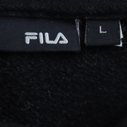 Mens UK Size L FILA Black Pullover Hoodie