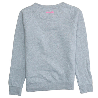 O'Neills Girls Grey Pullover Sweatshirt 9-10 Years Logo Crew Neck