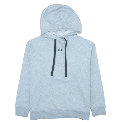 Mens UK Size L Under armour Grey Pullover Hoodie