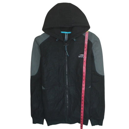 Mens UK Size M Weird Fish Black Full Zip Hoodie