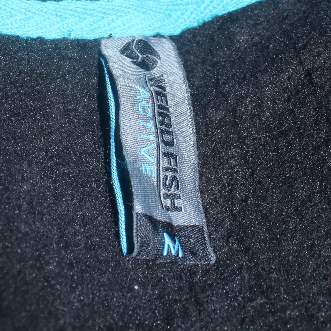 Mens UK Size M Weird Fish Black Full Zip Hoodie