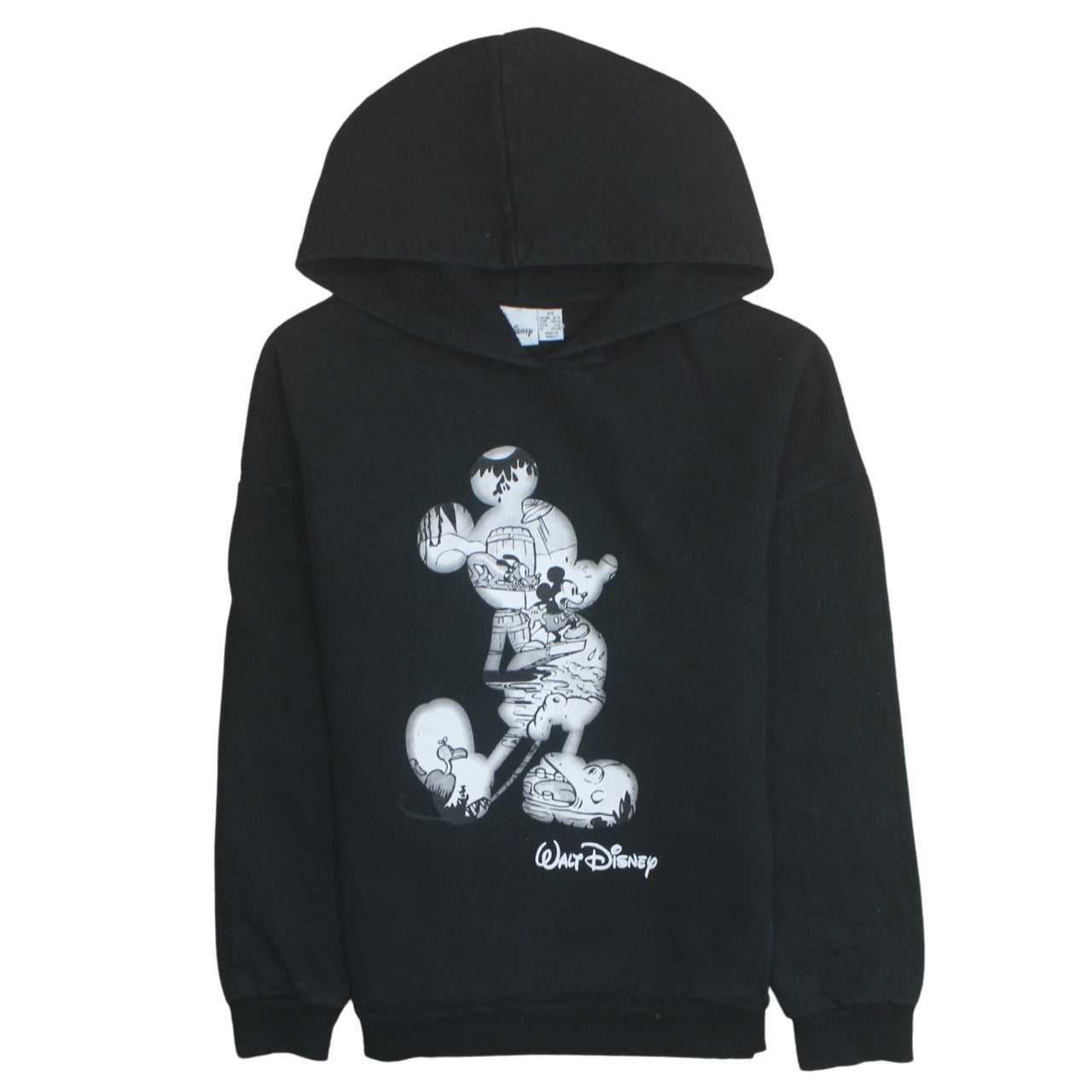 Womens UK Size XS Disney Black Pullover Hoodie