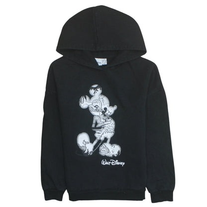 Womens UK Size XS Disney Black Pullover Hoodie