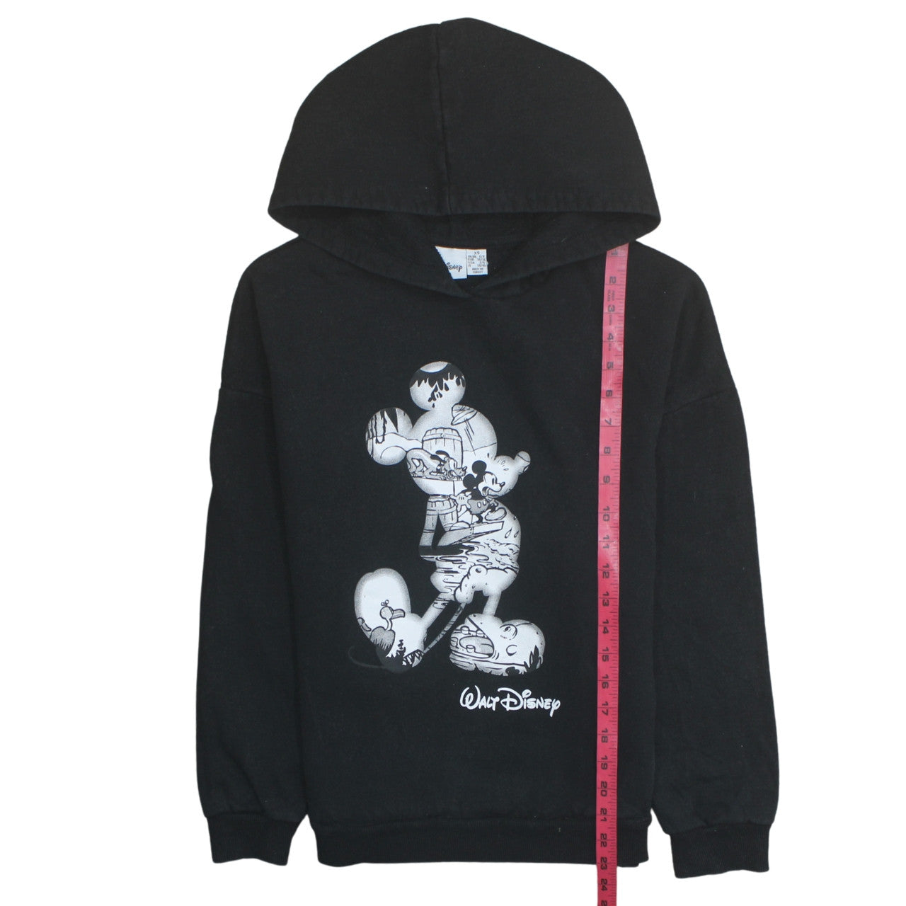 Womens UK Size XS Disney Black Pullover Hoodie