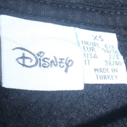 Womens UK Size XS Disney Black Pullover Hoodie