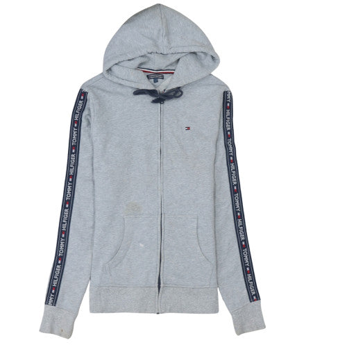 Mens UK Size M Tommy Hilfiger Grey Full Zip Hoodie