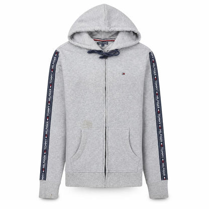 Mens UK Size M Tommy Hilfiger Grey Full Zip Hoodie