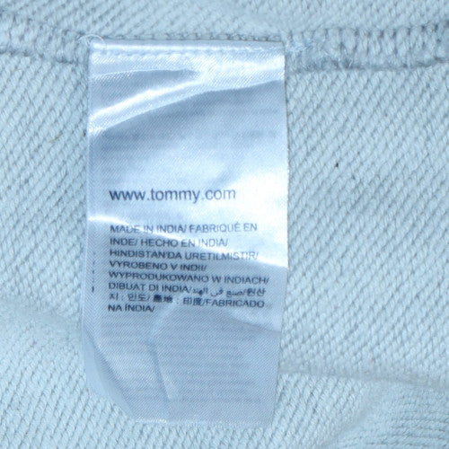 Mens UK Size L Tommy Jeans Grey Pullover Hoodie