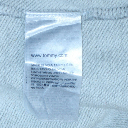 Mens UK Size L Tommy Jeans Grey Pullover Hoodie