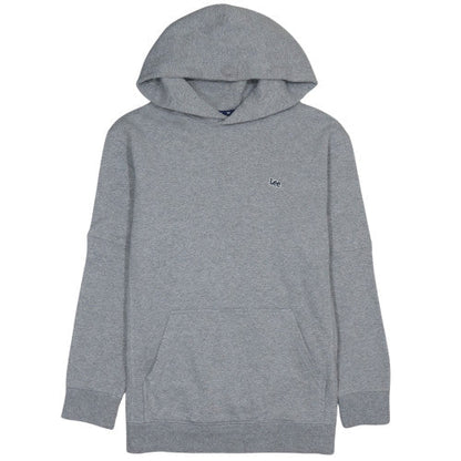 Mens UK Size M Lee Grey Pullover Hoodie