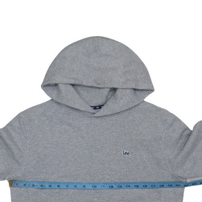 Mens UK Size M Lee Grey Pullover Hoodie