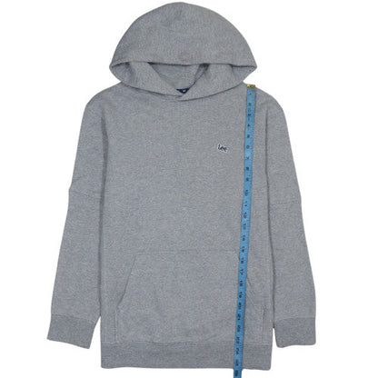 Mens UK Size M Lee Grey Pullover Hoodie