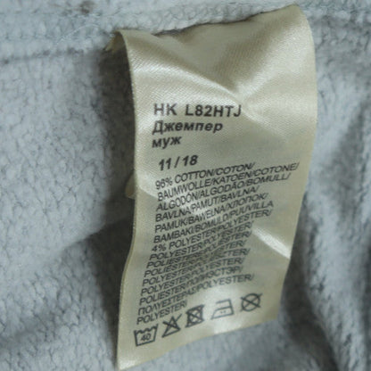 Mens UK Size M Lee Grey Pullover Hoodie