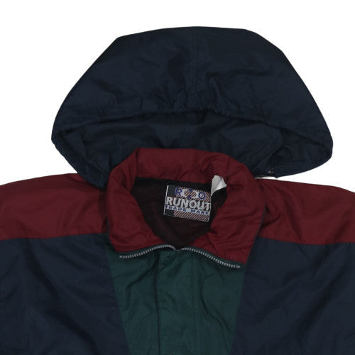Runout Men's Multicoloured L Hooded Windbreaker Jacket