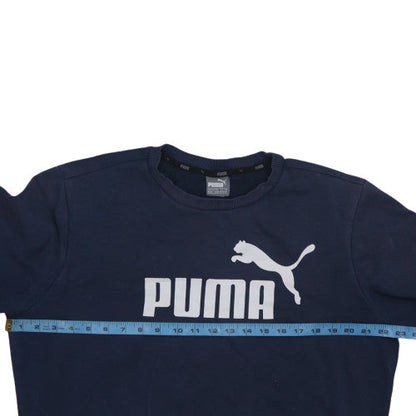 Mens UK Size M PUMA Blue Pullover Sweatshirt